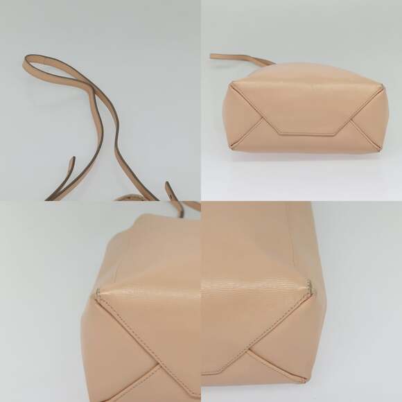 CELINE Vertical Cavas Hand Bag Leather Pink Gold - Picture 10 of 12